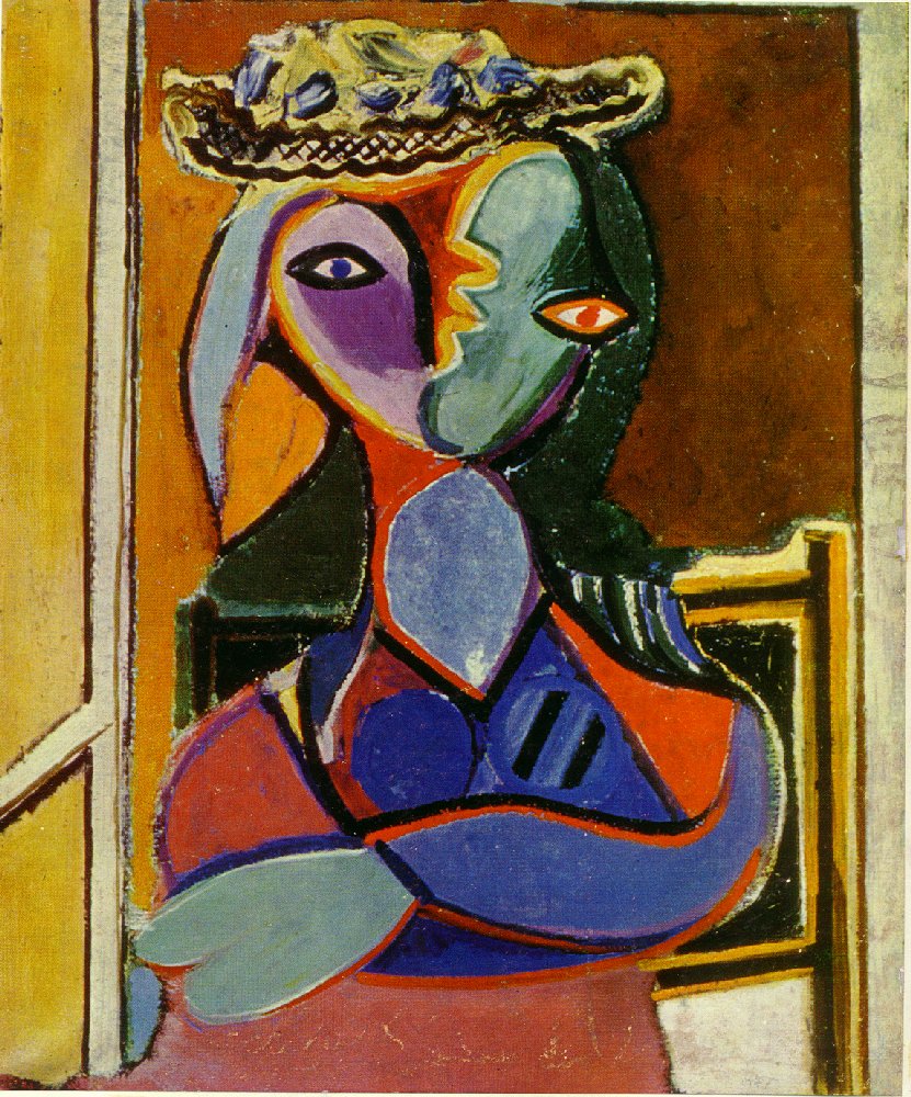 Picasso Femme assise. Seated Woman 1936